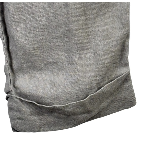 Athleta Bali Linen Drawstring Jogger Style Women’s Pants Gray Size 6 Beach - Picture 4 of 13